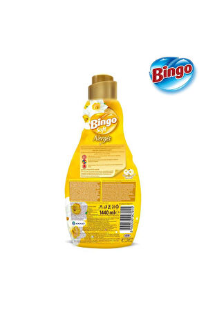 Bingo Soft Konsantre Çamaşır Yumuşatıcısı Nergis 1440 ml X 4 Adet