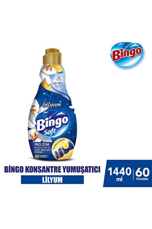 Bingo Soft Konsantre Çamaşır Yumuşatıcısı Lilyum 1440 ml X 4 Adet