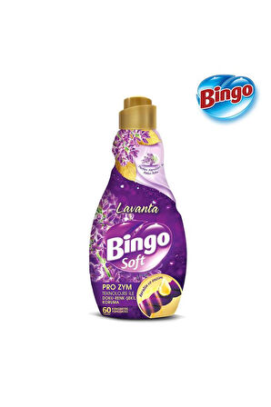 Bingo Soft Konsantre Çamaşır Yumuşatıcısı Lavanta 1440 ml X 4 Adet