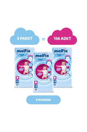 Molfix Pants 4 Beden Fırsat Paketi 156 Adet