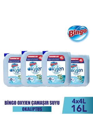 Bingo Oksijen Çamaşır Suyu Okaliptus 4LX2 Adet