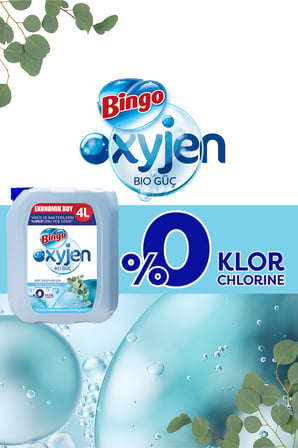 Bingo Oksijen Çamaşır Suyu Okaliptus 4LX2 Adet