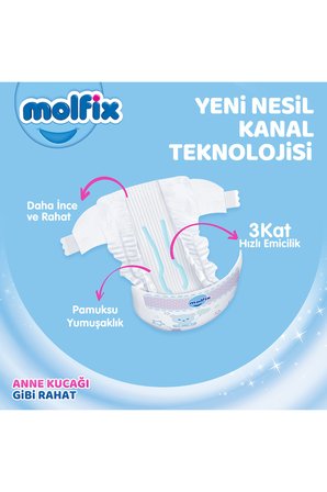 Molfix Kanal Teknolojisi Hiper Fırsat Paketi 2 Beden Mini 264 Adet