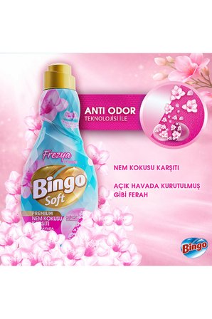 Bingo Soft Konsantre Yumuşatıcı Nem Kokusu Karşıtı 1200MLX4