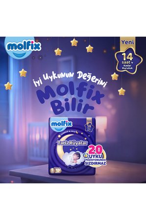 Molfix Tatlı Rüyalar Fırsat Paketi 6 Beden Extra Large 96 Adet