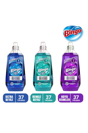 Bingo Jet Jel Ultra Beyaz 1480 mlx1 + Renkli&Beyaz 1480 mlx1 + Koyu Renkler 1480 mlx1