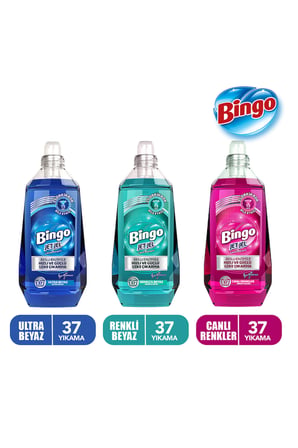 Bingo Jet Jel Ultra Beyaz 1480 mlx1 + Renkli&Beyaz 1480 mlx1 + Canlı Renkler 1480 mlx1