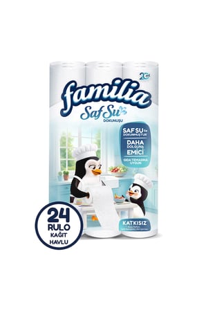 Familia Saf Su Dokunuşu Kağıt Havlu 12 Rulo x 2 Adet