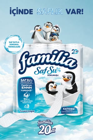 Familia Saf Su Dokunuşu Kağıt Havlu 12 Rulo x 2 Adet