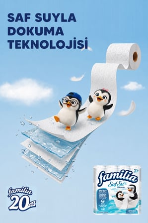 Familia Saf Su Dokunuşu Kağıt Havlu 12 Rulo x 2 Adet