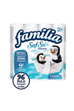 Familia Saf Su Dokunuşu Tuvalet Kağıdı 32 Rulo x 3 Adet