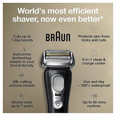 Braun Series 9 Pro 9460cc Islak - Kuru Sakal Kesme Makinesi