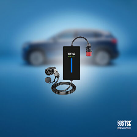 SGSTEC Home 7,4kW -11kW - 22kW Type2 32A 5mt Kablolu Elektrikli Araç Şarj Cihazı