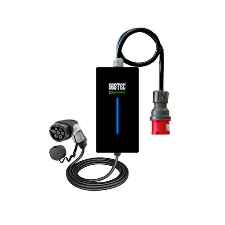 SGSTEC Home 7,4kW - 22kW Type2 32A 7mt Kablolu Elektrikli Araç Şarj Cihazı  