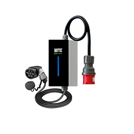 SGSTEC Home 7,4kW - 22kW Type2 32A 7mt Kablolu Elektrikli Araç Şarj Cihazı  