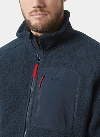 Helly Hansen HHA.49460_HHA.598_PANORAMA PILE BLO Lacivert Dik Yaka Normal Desenli Erkek Polar Sweatshırt