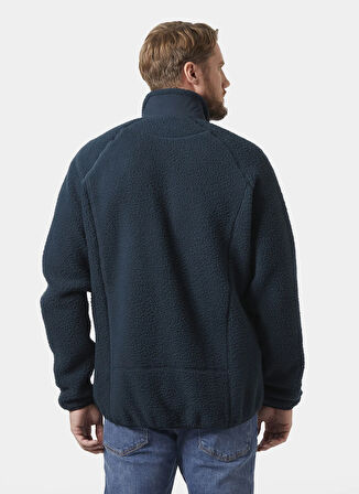 Helly Hansen HHA.49460_HHA.598_PANORAMA PILE BLO Lacivert Dik Yaka Normal Desenli Erkek Polar Sweatshırt