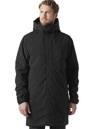 Helly Hansen HHA.53541_HHA.991_MUNICH INS YAĞMUR Siyah Kapüşon Yaka Normal Düz Erkek Yağmurluk