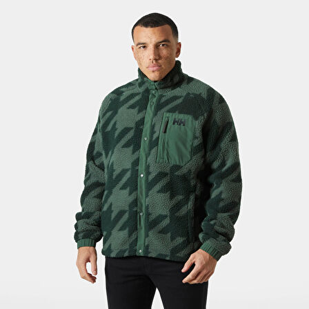 Helly Hansen Panorama Printed Pile Snap Mont Erkek Polar