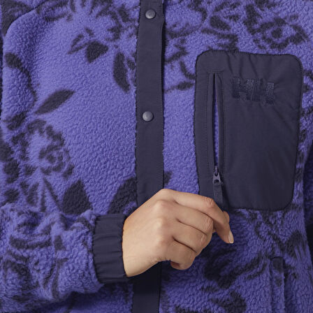 Helly Hansen W Imperial Printed Pile Snap Kadın Polar Mont