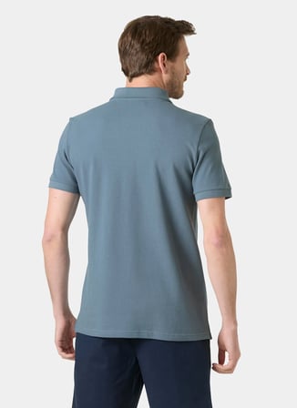 Helly Hansen HHA.54543_HHA.601HUDSON Açık Lacivert Normal Logo Baskılı Erkek Polo T-Shirt