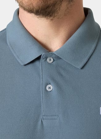 Helly Hansen HHA.54543_HHA.601HUDSON Açık Lacivert Normal Logo Baskılı Erkek Polo T-Shirt