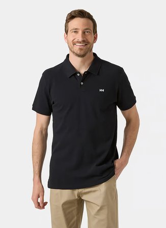 Helly Hansen HHA.54543_HHA.990HUDSON Siyah Normal Erkek Polo T-Shirt