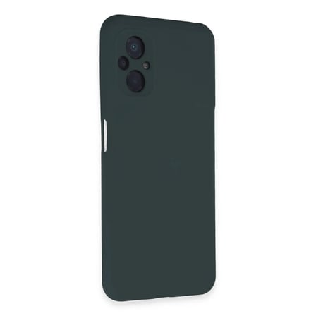 Xiaomi Poco M5 Kılıf Nano içi Kadife Silikon - Koyu Yeşil