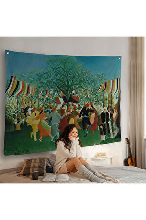 Henri Rousseau Bağımsızlığın 100. Yıl Kutlamaları Duvar Örtüsü-7043
