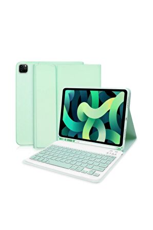 Qpen iPad 9.7 inç (2018)  Uyumlu Klavyeli Tablet Kılıfı