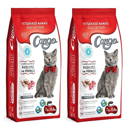 Cango Yetişkin Kedi Maması Kuzu Etli 7 kg x 2 Adet