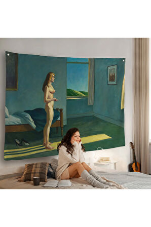 Güneşte Bir Kadın Duvar Örtüsü-7048