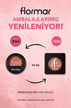 Flormar Işıltılı Fırınlanmış Allık - Baked Blush-on - 044 Pink Rose - 8682536051446