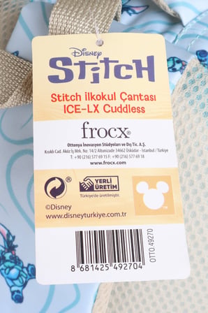 x Dekomus Lisanslı Stitch "Urban Aloha Collection" Okul Ve Kalem Çantası, Kilitli Hatıra Defteri, A4 Okul Defteri Kırtasiye Seti
