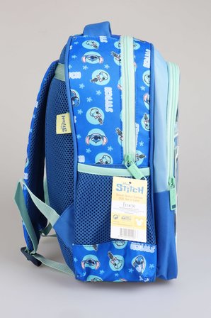 x Dekomus Lisanslı Stitch "Iconic Blue Collection Collection" Özel Tasarım Büyük Boy Okul Çantası "Dekomus Cep Defteri Hediyeli"