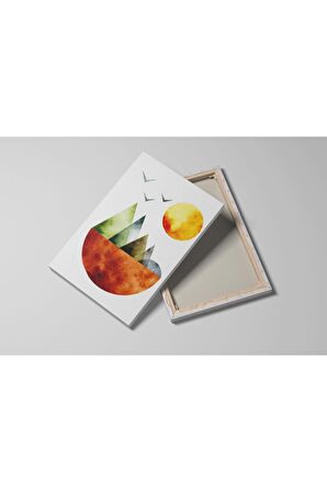 3lü Set Boho Bohem Bohe Retro Art Soyut Tablo Dekoratif Kanvas Tablo Canvas Tablolar Soyut Tablolar