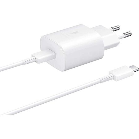 Samsung Type-C 25 Watt Hızlı Şarj Aleti Beyaz