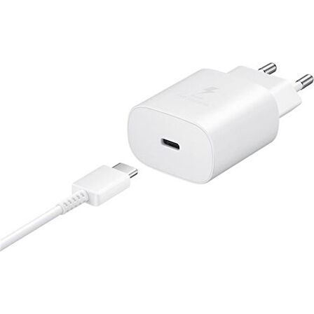 Samsung Type-C 25 Watt Hızlı Şarj Aleti Beyaz
