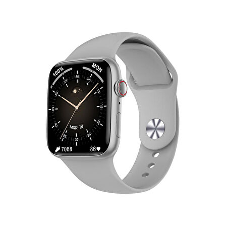 Winex 2024 Watch 8 Series FullSecreen Android İos Uyumlu Akıllı Saat Gümüş