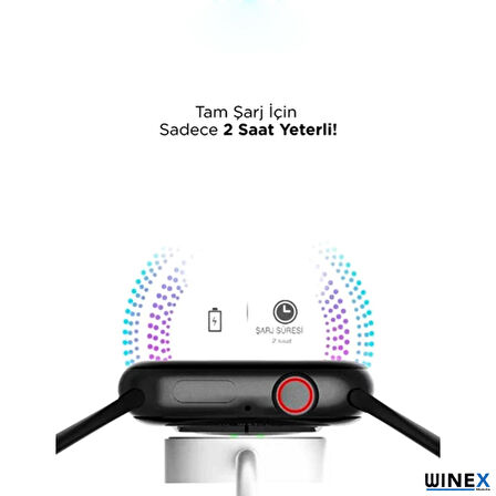 Winex JD77 Bluetooth Arama Özellikli Akıllı Saat Mavi