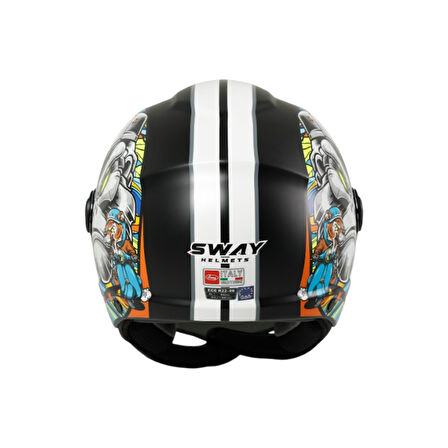 Sway Açık Kask Sw 765 Kong White