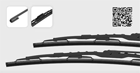 SİLECEK SÜPÜRGE METAL TİP (TK) 550-400MM CHEVROLET KALOS, DACIA LODGY DOKKER, HYUNDAİ ACCENT, MATRİX , KYA RYO 2, SUBARU IMPREZA (01>08)