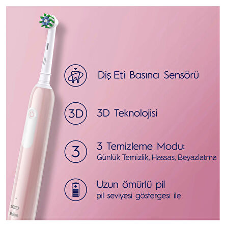 Oral-B Pro Series 1 Pembe Şarjlı Diş Fırçası
