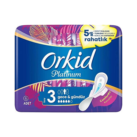 Orkid Platinum Gece & Gündüz 3 No 6 lı x 3 Adet