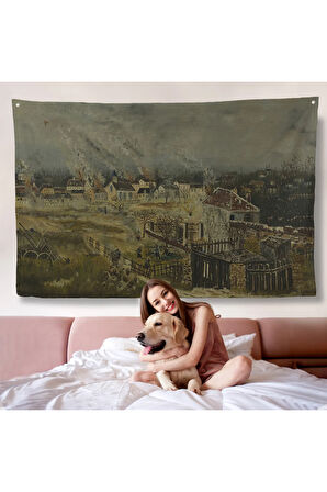 Henri Rousseau - Champigny Savaşı Duvar Örtüsü-7054