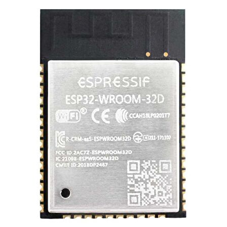 Espressif ESP32-WROOM-32D 16M 128Mbit Flash Wi-Fi Bluetooth Modülü