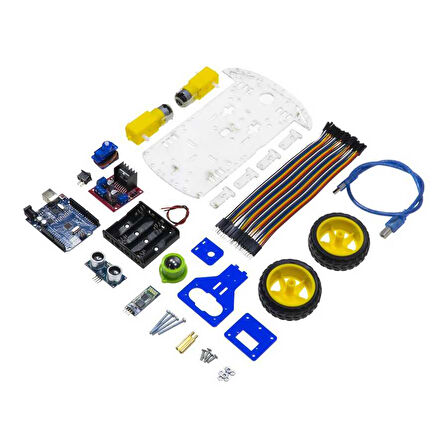 Robotistan REX Discovery Serisi Arduino Uyumlu Araba Kiti - Bluetooth Robot Araç - 2WD