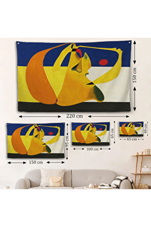 Joan Miro Spanish - Kalem Duvar Örtüsü-7055