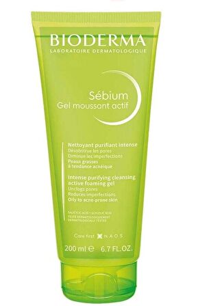 Bioderma Sebium Foaming Gel Active 200 ml - Yüz Temlizleyici