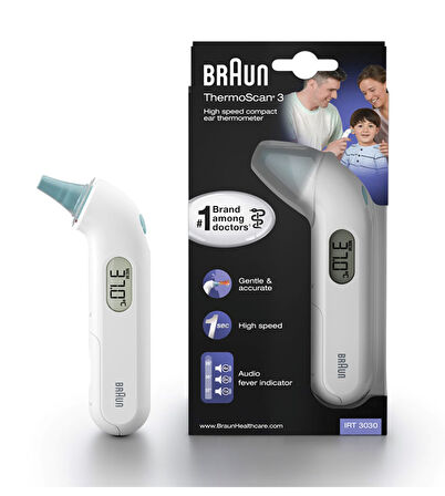 Braun Irt 3030 Beyaz Kulaktan Ateş Ölçer